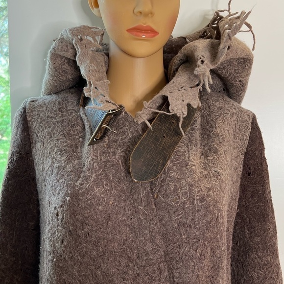 Casch by Gro Abrahamsson Sz 38 Boiled Wool Coat - Work of Art - Picture 3 of 16